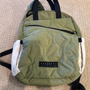BAGSMART Olive Green Quilted Backpack